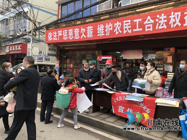 泸县云龙镇开展“依法严惩恶意欠薪，维护农民工合法权益”普法宣传活动(图2)