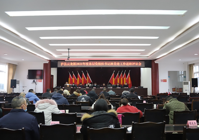 泸县云龙镇召开2021年度基层党组织书记抓党建工作述职评议会