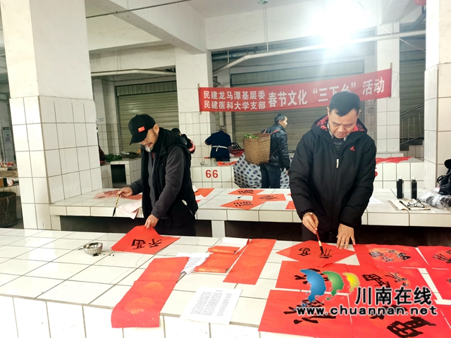 民建龙马潭区基层委、西南医科大学支部联合开展春节“三下乡”活动
