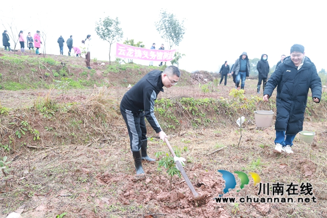 泸县云龙镇开展2022年义务植树活动