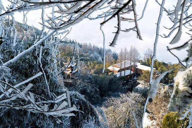 雪映丹山景别致!绝美壁纸请查收(图6) 雪映丹山景别致!绝美壁纸请查收(图6)