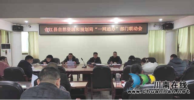 合江县自然资源和规划局召开“一网通办”部门联动会
