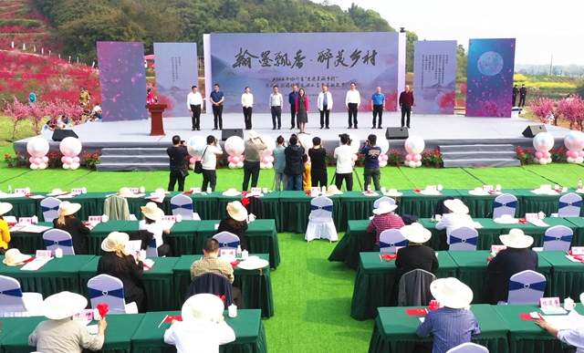 春在纳溪 | 四川省“走进美丽乡村”文化旅游活动暨龙湖水香首届桃花节在纳溪区举行(图1)