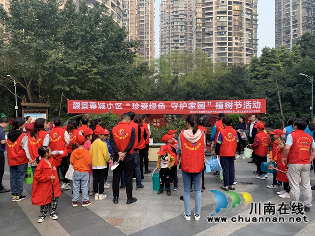 江阳区华阳街道：为小区添一抹绿，守护美好家园