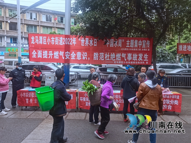 龙马潭区小市街道开展“世界水日”“中国水周”集中宣传活动