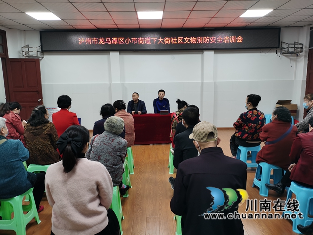 龙马潭区小市街道下大街社区：开展文物消防安全培训，做好文物消防安全工作