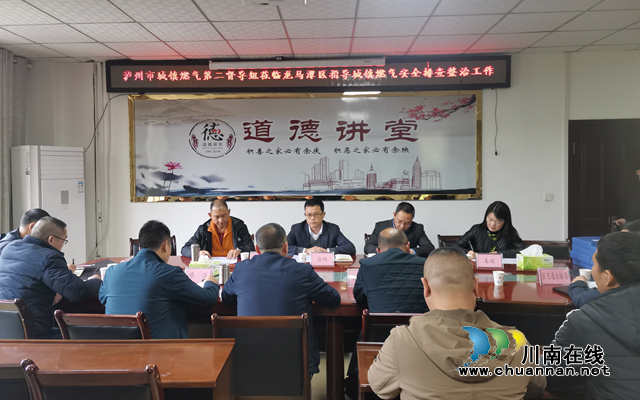 泸州市城镇燃气安全排查整治第二督导组到龙马潭区督导检查