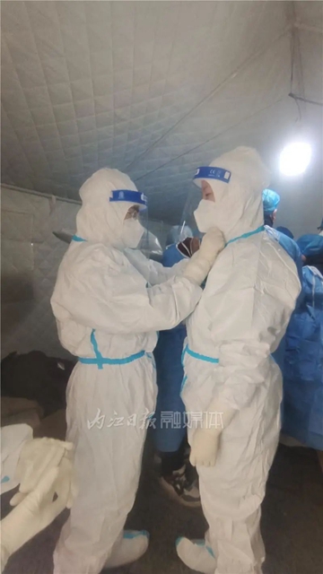 心疼！20名内江儿女援吉抗疫，纷飞大雪中：想吃家乡的牛肉面(图5)