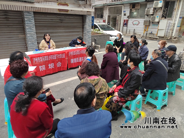 龙马潭区小市街道下大街社区：“廉情坝坝会”唱响基层党风廉政建设“好声音”