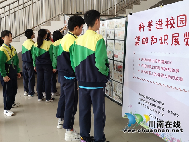江阳区：“邮票上的科普知识”集邮展览走进校园(图2)