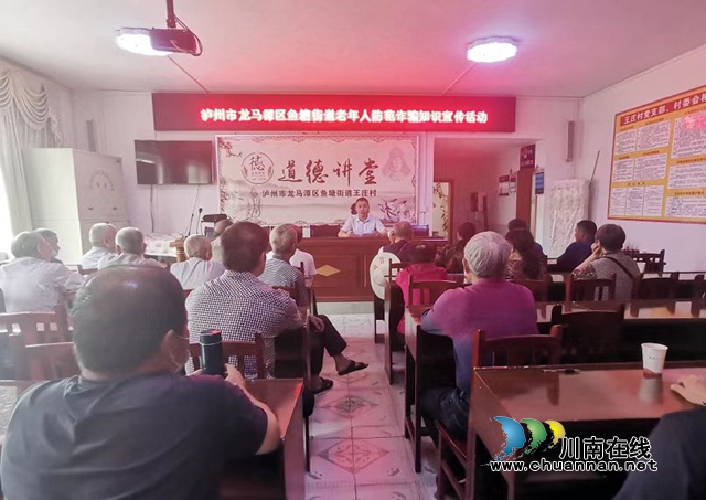 龙马潭区鱼塘街道开展老年人防范诈骗知识宣传活动