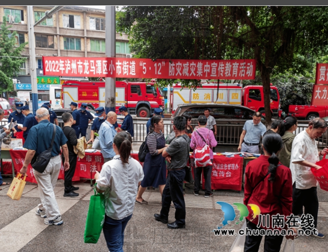 龙马潭区小市街道开展防灾减灾集中宣传活动