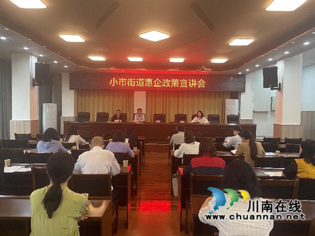 龙马潭区小市街道召开惠企政策宣讲会
