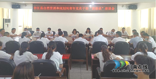 合江县自然资源和规划局召开青年党员干部“清廉说”座谈会