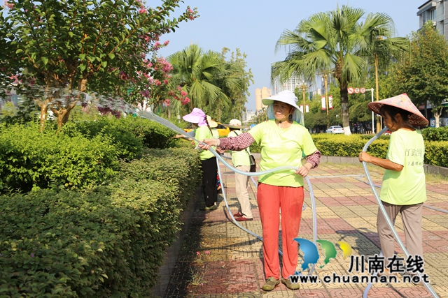 泸县住房和城乡建设局：抗热浪，保城绿