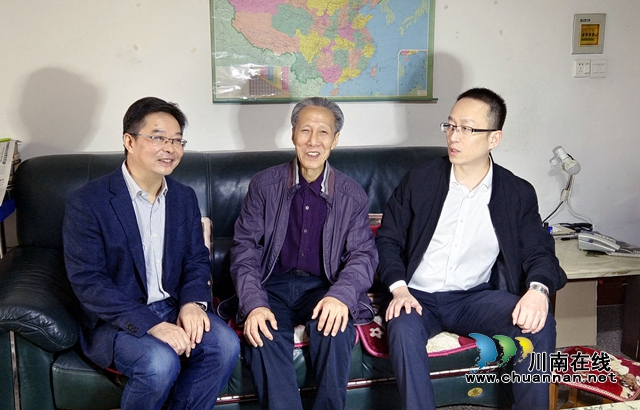 民建泸州市委走访慰问老领导