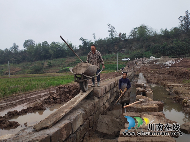 泸县海潮镇:高标准农田建设建设助力乡村振兴(图3) 海潮镇高标准农田建设现场(曾佐然摄).jpg