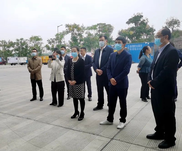 泸州市人大常委会副主任蒲俐带队调研县乡村三级物流体系建设情况