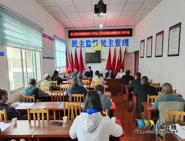 合江县甘雨司法所开展《法律援助法》学习宣传活动
