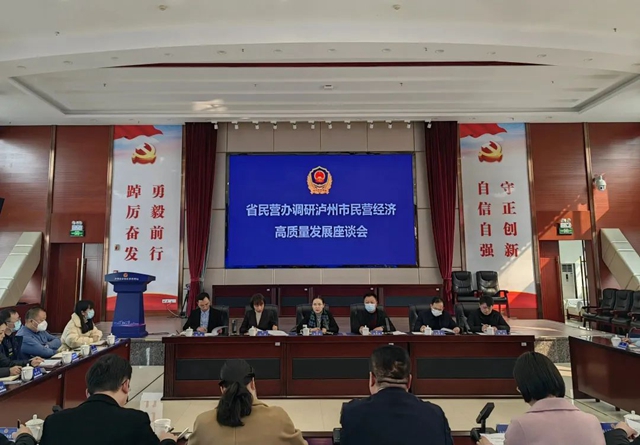 奋力开创民营经济高质量发展新局面 | 省民营办调研泸州市民营经济高质量发展工作