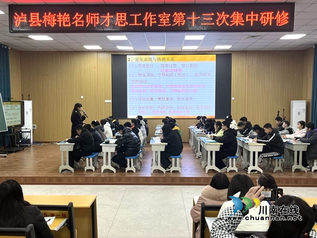 泸县梅艳名师才思工作室开展第十三次集中研修活动
