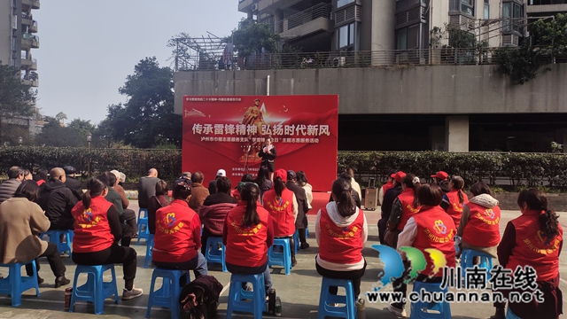 江阳区大山坪街道山岩脑社区开展学雷锋志愿服务活动