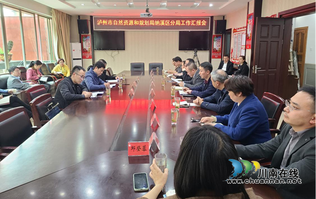 泸州市自然资源和规划局调研纳溪区分局重点工作