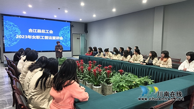 合江县总工会开展女职工普法宣传活动