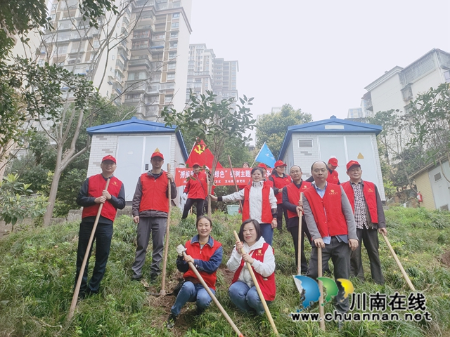 龙马潭区鱼塘街道抚琴台社区新时代文明实践站开展“拥抱春天，播种绿色”志愿服务活动