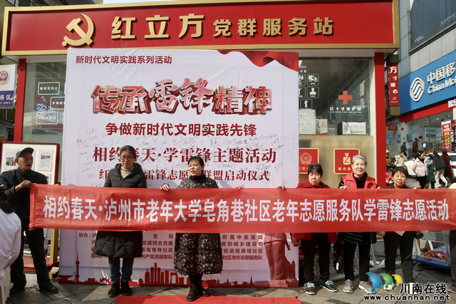 关爱困难老人  温暖酒城银龄｜泸州市老年志愿服务支队开展学雷锋月活动