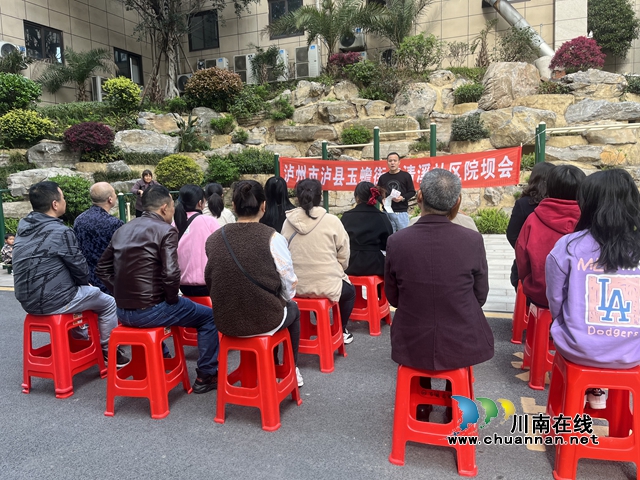 泸县玉蟾街道组织开展燃气安全知识院坝会