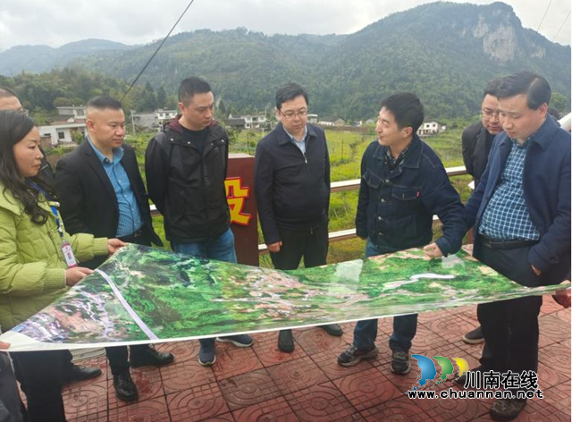 泸州市自然资源和规划局调研叙永县石桩溶洞温泉乡村振兴农旅融合项目