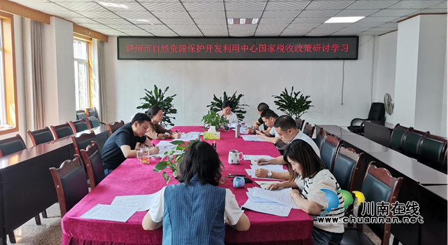 泸州市自然资源保护开发利用中心开展印花税税收政策学习