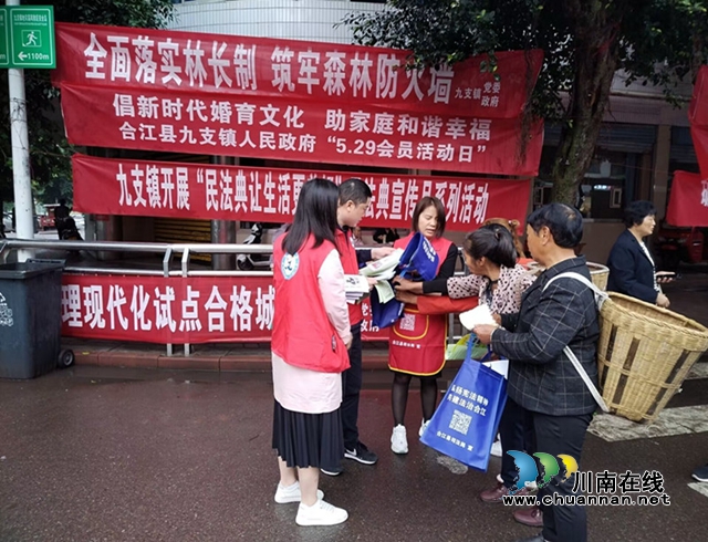 合江县九支镇开展“民法典让生活更美好”民法典宣传月系列活动