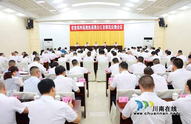 省委第四巡视组向合江县反馈巡视情况
