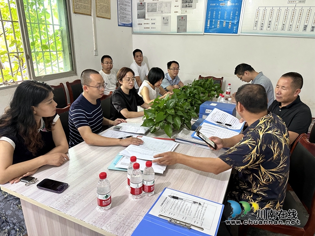 泸州市经信局到立石镇督导企业安全环保工作