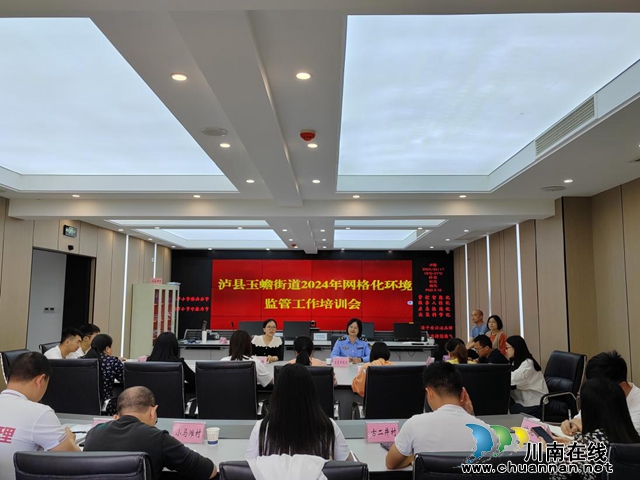 泸县玉蟾街道召开2024年网格化环境监管工作培训会