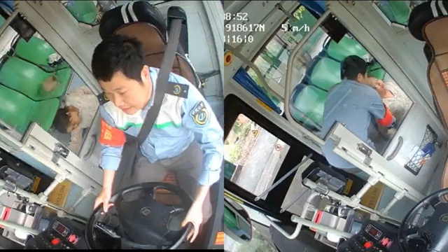 【暖心之举 显文明新风】车内乘客晕倒 泸州公交车长迅速救助！