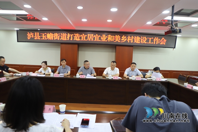 泸县玉蟾街道召开打造宜居宜业和美乡村建设工作会