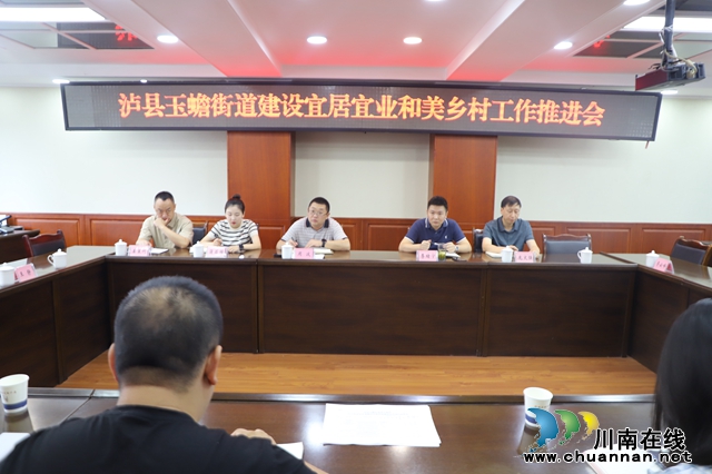 泸县玉蟾街道召开建设宜居宜业和美乡村工作推进会