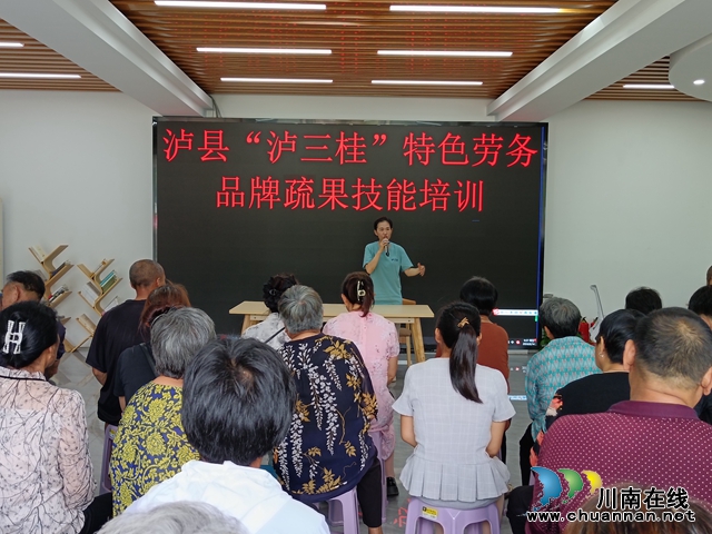 泸县：紧抓农时以训提能，培养壮大“泸三桂”特色劳务品牌队伍