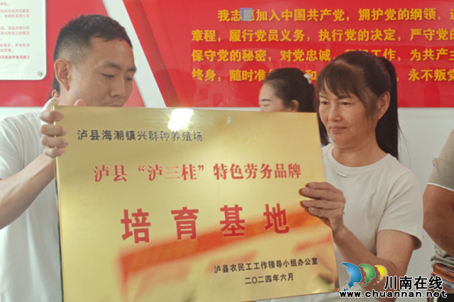 打造“就业新高地”，泸县授牌7家“泸三桂”特色劳务品牌培育基地