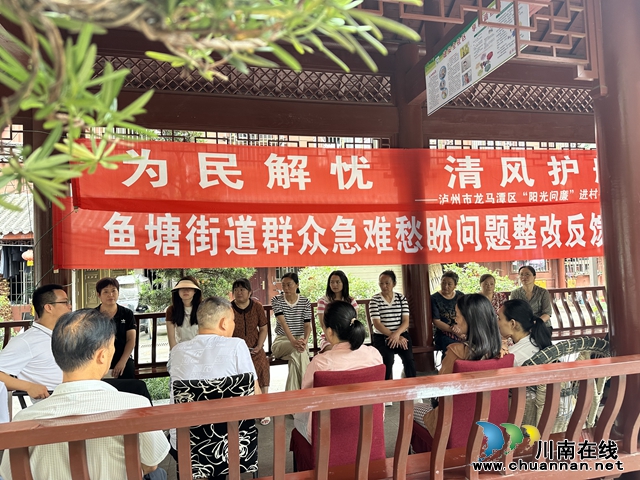 民心守护｜龙马潭区鱼塘街道：阳光问廉进社区 解民忧暖民心