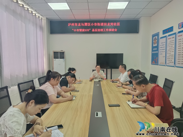 龙马潭区小市街道回龙湾社区开展“小市管家520”基层治理工作推进会