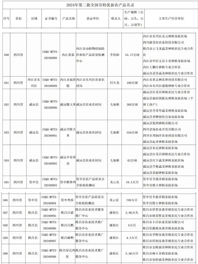 内江“上新”国字号！