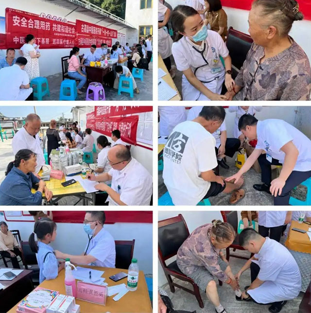 古蔺县中医医院紧密型县域医共体总医院到龙山分院开展“师带徒”拜师仪式暨“一月一村一义诊”活动