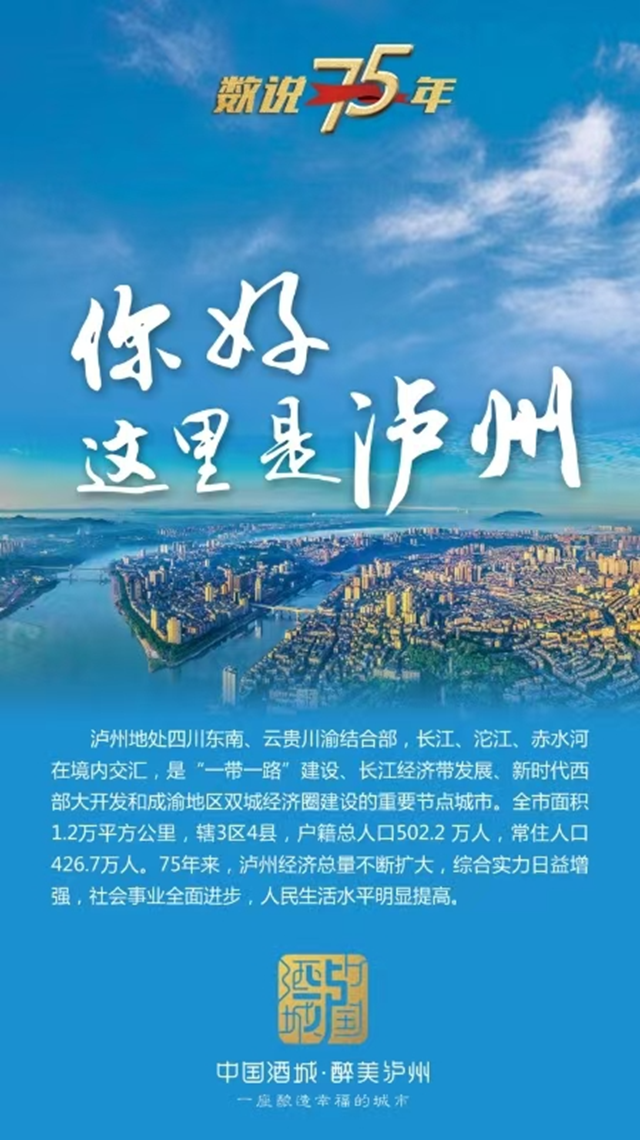 数说75年丨你好，这里是泸州！