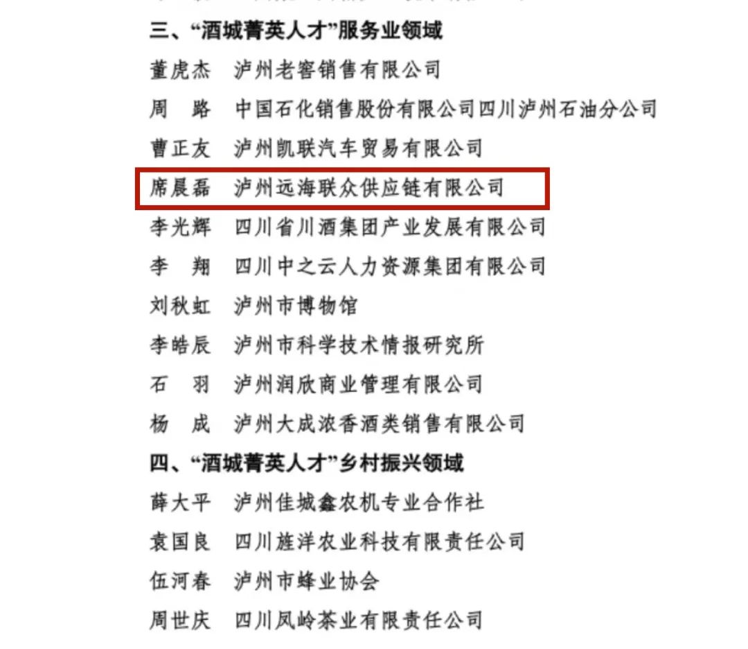 泸州物流系统席晨磊入选“酒城菁英人才(图2) 人2.jpg