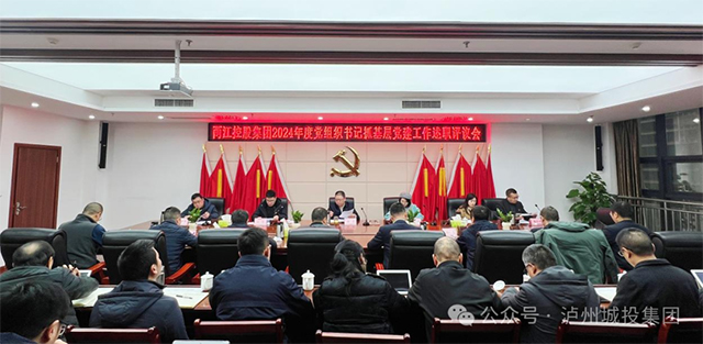 泸州两江控股集团党委召开2024年度党组织书记抓基层党建工作述职评议会
