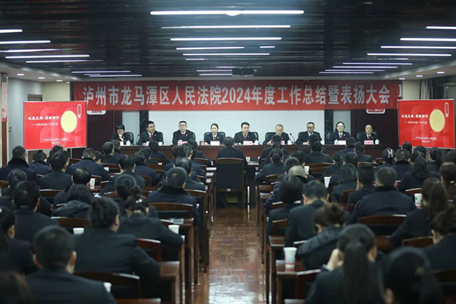 攻坚克难 勇毅前行┃龙马潭区法院召开2024年度工作总结暨表扬大会